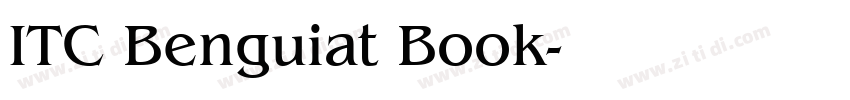 ITC Benguiat Book字体转换
